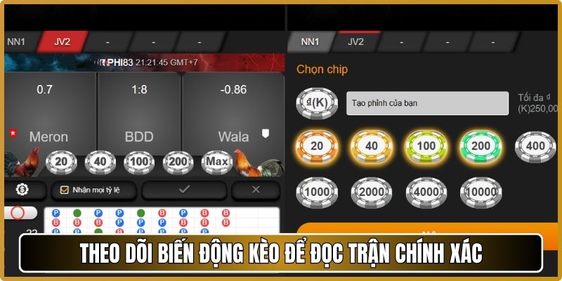 Theo dõi biến động kèo để đọc trận chính xác